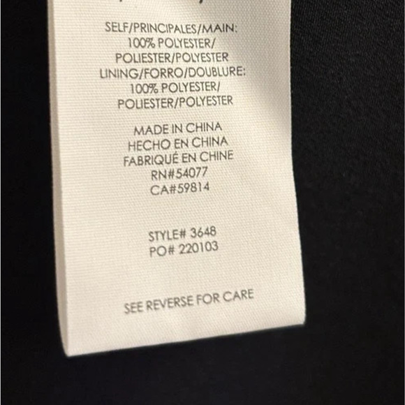 Y2k CAbi 3648 Poise Dress XL Black Sheer Floral Bell Sleve Fairy Whimsigoth $119 - Picture 15 of 15